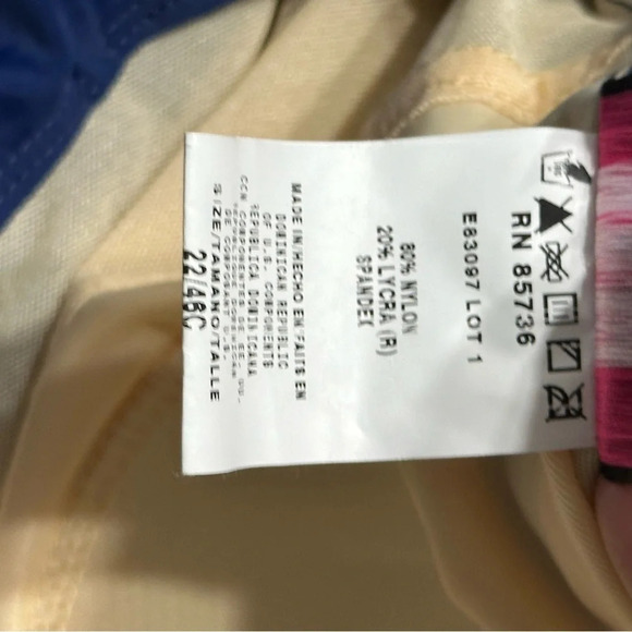 Roxanne Bra Sized Navy Blue One Piece Swimsuit - Size 22 46C - Picture 11 of 12